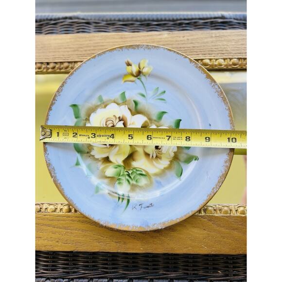 Vintage NORLEANS (Japan) Hand Painted 10 1/4” Collector Wall Plate Cottagecore - Picture 7 of 9